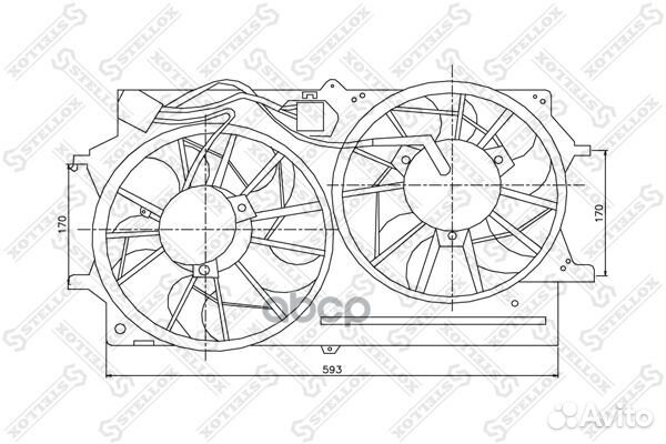 29-99359-SX вентилятор охлаждения Ford Focus D