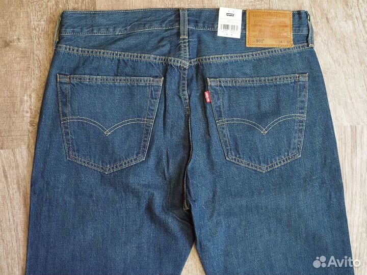 Джинсы Levis 501 легкие новые 34х32