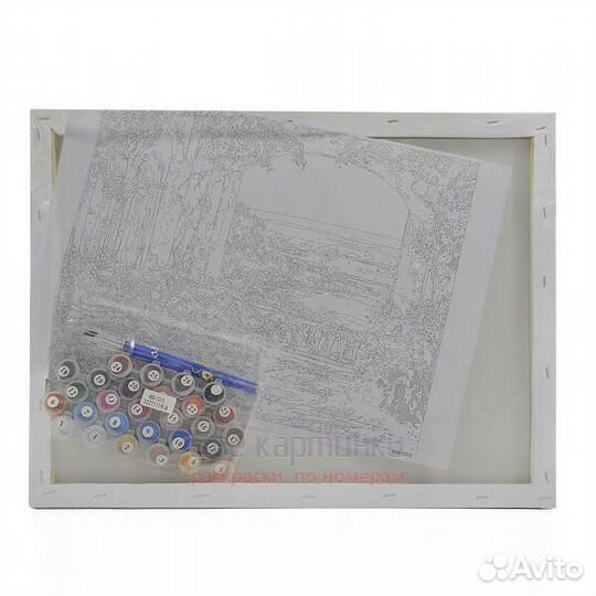 Картина по номерам 40x50 Енотик среди огромного ко