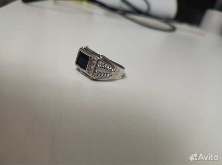 Мужской перстень серебро