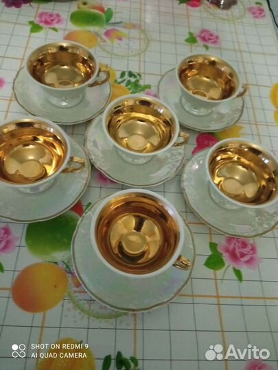 Чашки и блюдца фарфор