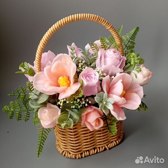 Мыло ручной работы букеты 8 марта