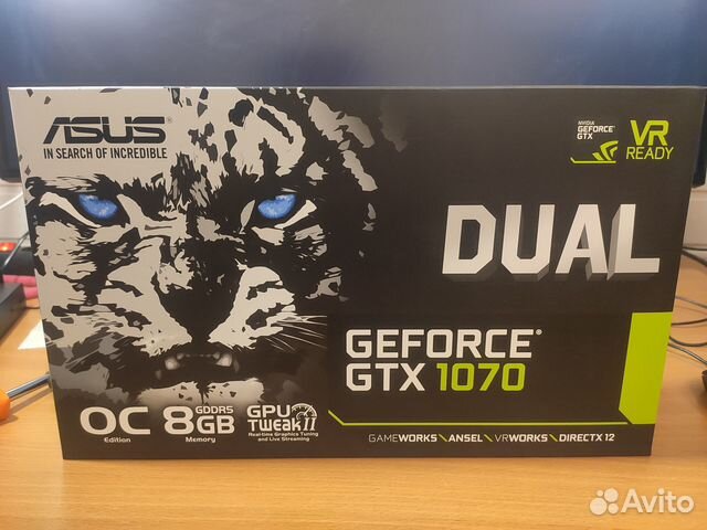 Видеокарта Asus GTX 1070 Dual