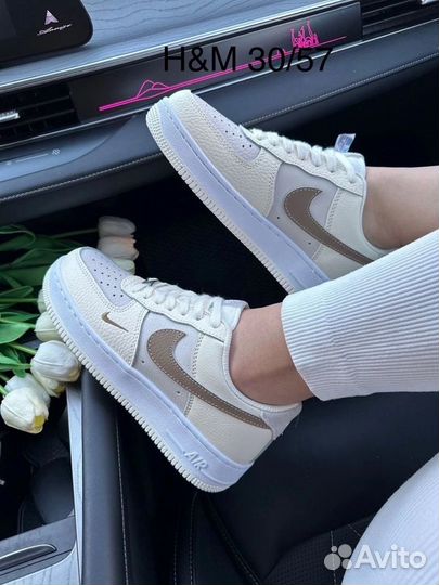 Кроссовки nike air force 1 натуралка