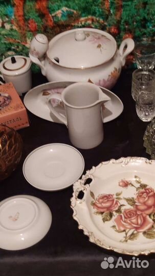 Посуда СССР стекло хрусталь фарфор винтаж