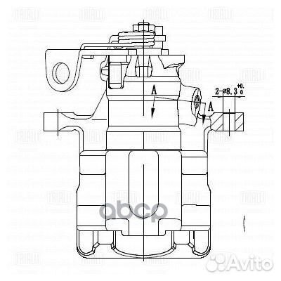 Суппорт торм. для а/м VW Golf IV (97) зад. пра