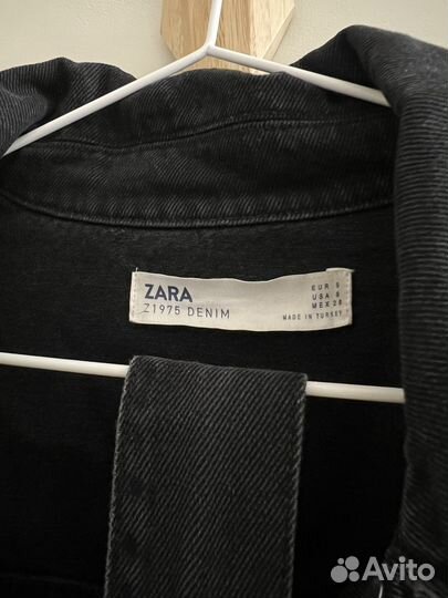 Джинсовая куртка zara женская S oversized