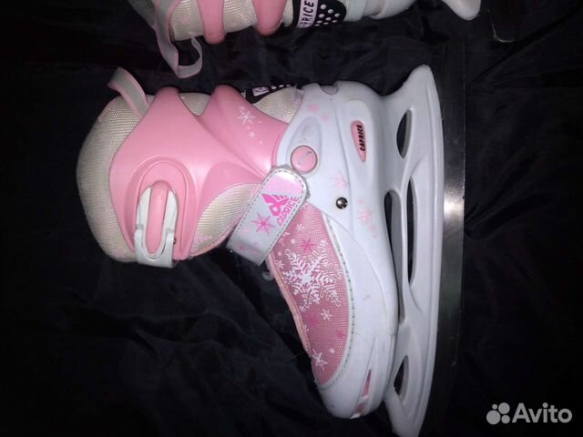 Коньки фигурные женские раздвижные размер 37-39.5