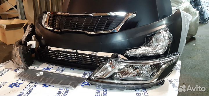 Бампер на Kia Rio 3 с 2011-2015 г.в