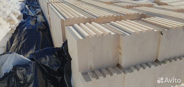 Клееный брус 185х204мм сорт- extra (сосна)