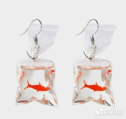 Серьги рыбки