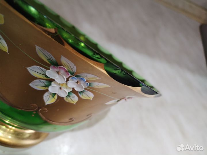 Ваза для фруктов богемия, смальта