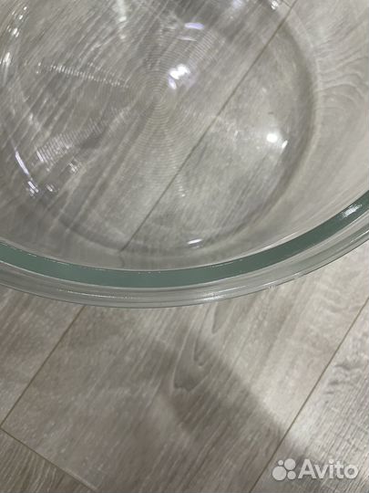 Таз стеклянный, аквариум круглый
