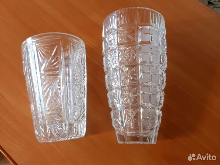 Вазочка для цветов 2 шт. Хрусталь