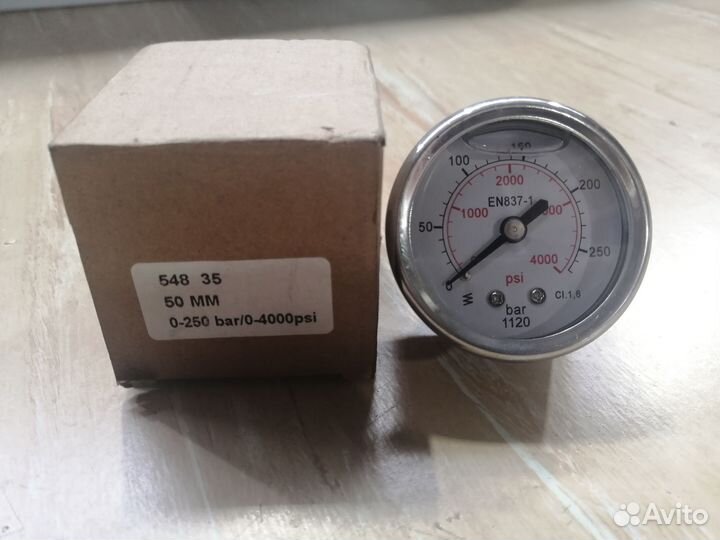 Манометр 0-250 бар 1/4