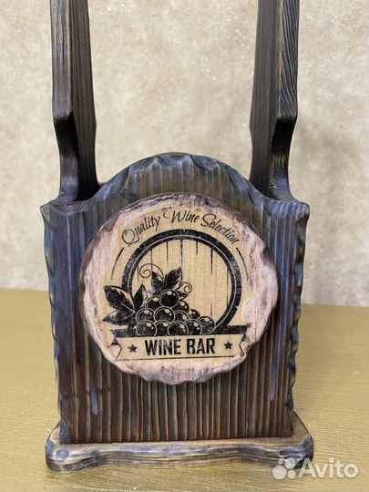 Деревянный подарочный ящик для бутылки