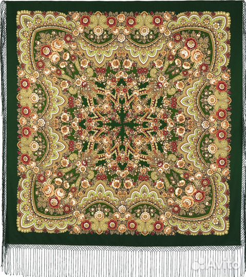 Павловопосадская шаль(платок) шерсть,148*148 новая