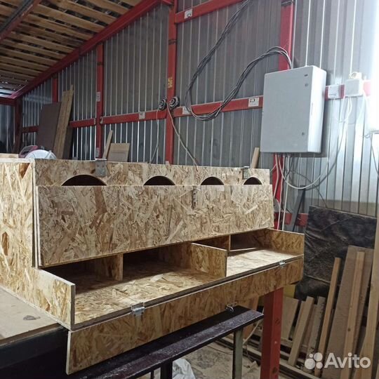 Гнездо для кур с яйцесборником