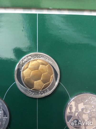 Набор из 5 серебряных монет и жетона, цбрф 1997 г