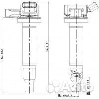 Катушка зажигания toyota land cruiser 100 FZJ10# H