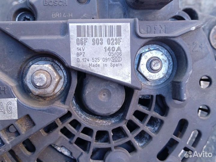 Генератор 140A VW Golf 5 1.9 TDI