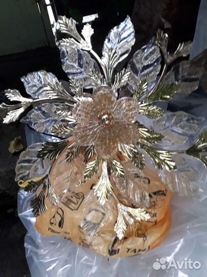 Люстра под золото