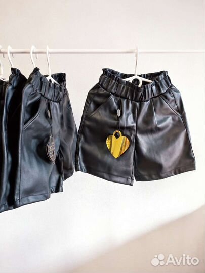 Шорты для девочки из эко кожи