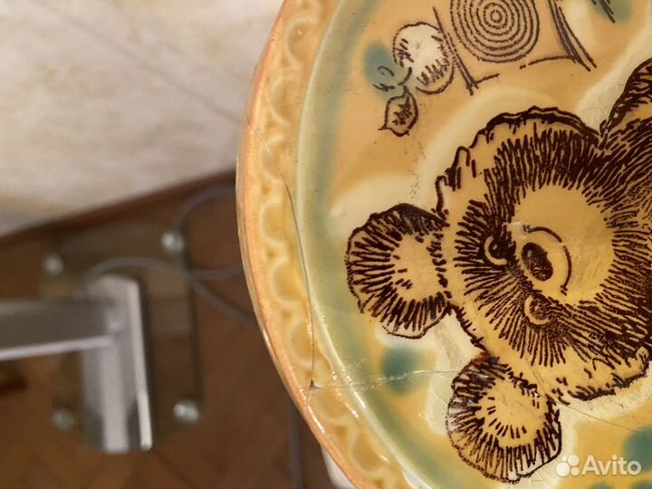 Тарелка с олимпийским мишкой