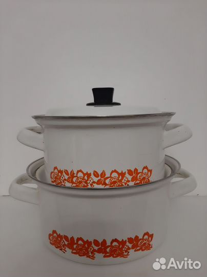 Кастрюли: эмаль клеймо ямз, алюминий, чугун, СССР