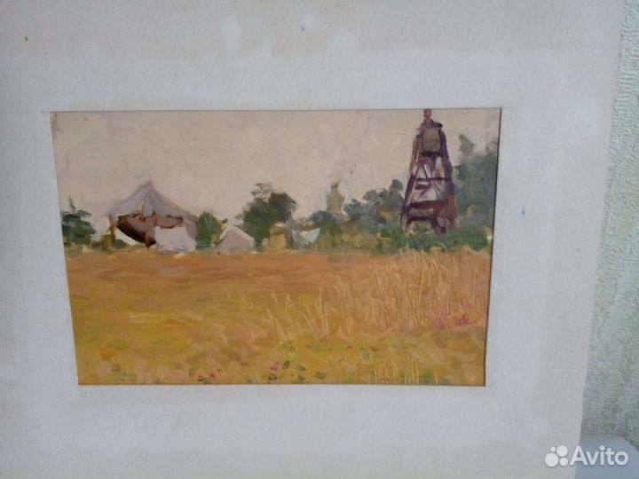 Картина маслом пейзаж. Этюды 60х гг