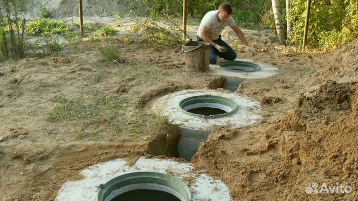 Септик из жби колец под ключ за 1 день