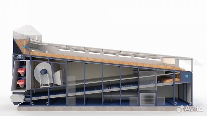 Зерносушилка конвейерного типа миг, с гарантией