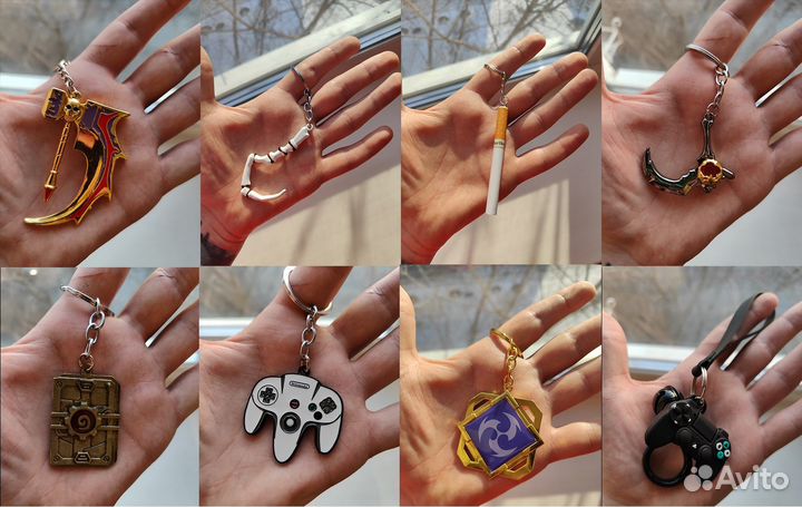Брелки по игровой кино тематике