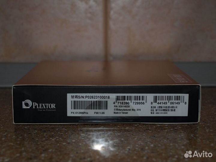 SSD диск plextor PX-512M6Pro (новый)