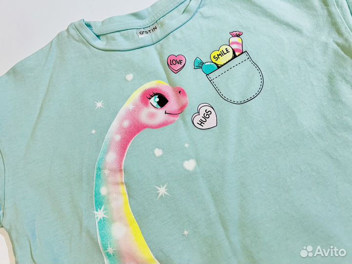 Комплект для девочки лонгслив и лосины 104 110