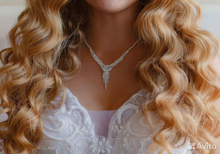 Украшение на шею+серьги (комплект)