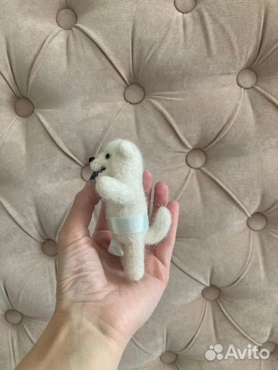 Собачка Валяная Самоед