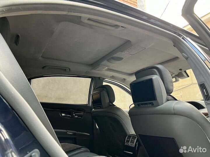 Панорамный потолок w221 алькантара long