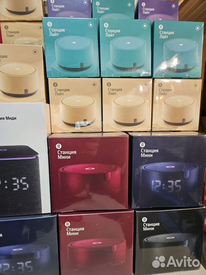 Яндекс Станция Мини с часами, черная (в наличии)