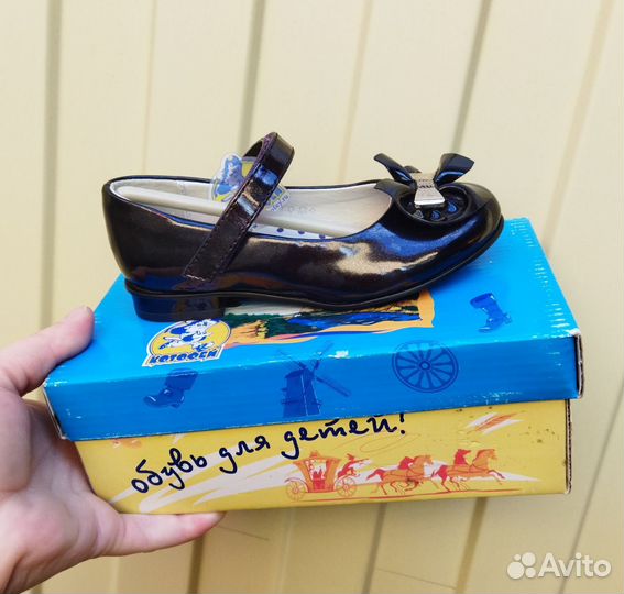 Туфли 27р/16см Котофей новые для девочки