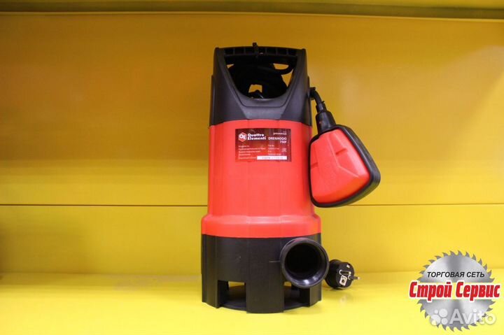 Насос дренажный Quattro Elementi Drenaggio 750F