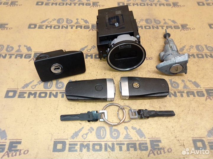 Замок зажигания личинка замка двери Passat B7 CC