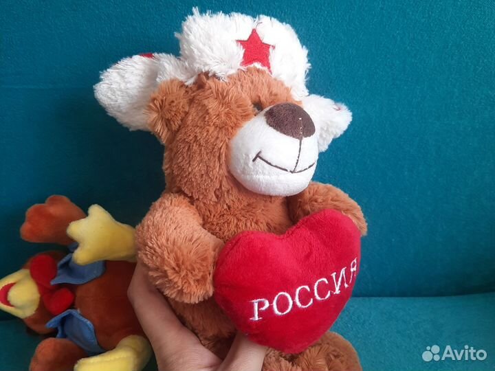 Мягкая игрушка Teddy Петушок Медведь Россия