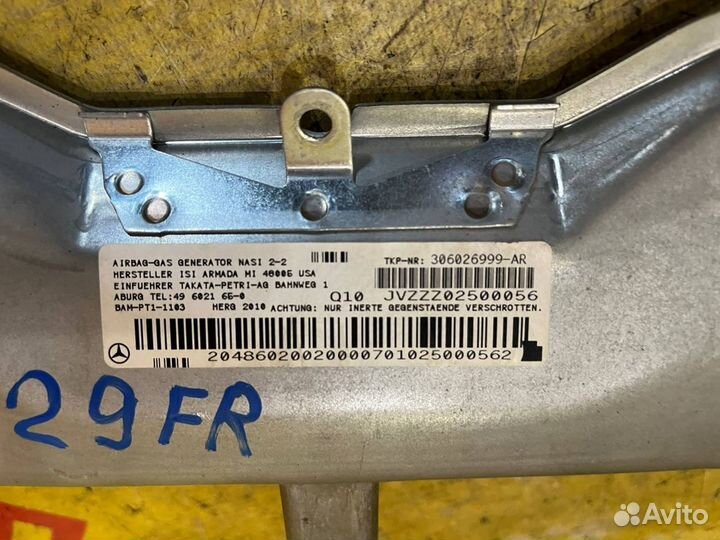 Подушка безопасности Mercedes-Benz C-Class W204