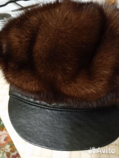 Шапка кепка женская норковая