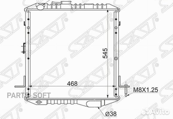 Радиатор охлаждения Исузу Эльф 3.6 90-99 4BE1