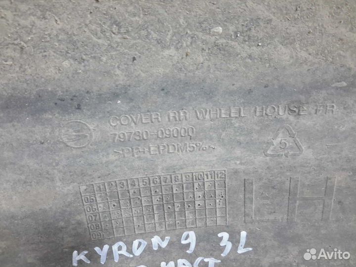 Подкрылок задний левый SsangYong Kyron