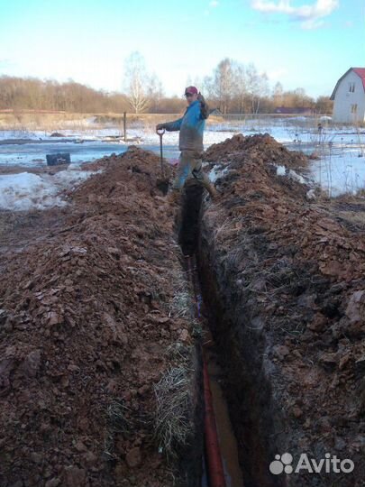 Колодцы чистка траншеи