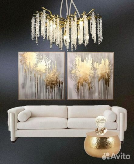 Картина на заказ. Картина поталью. картина большая