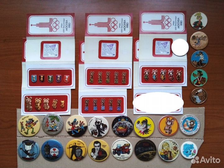 Значки мишка олимпийский СССР